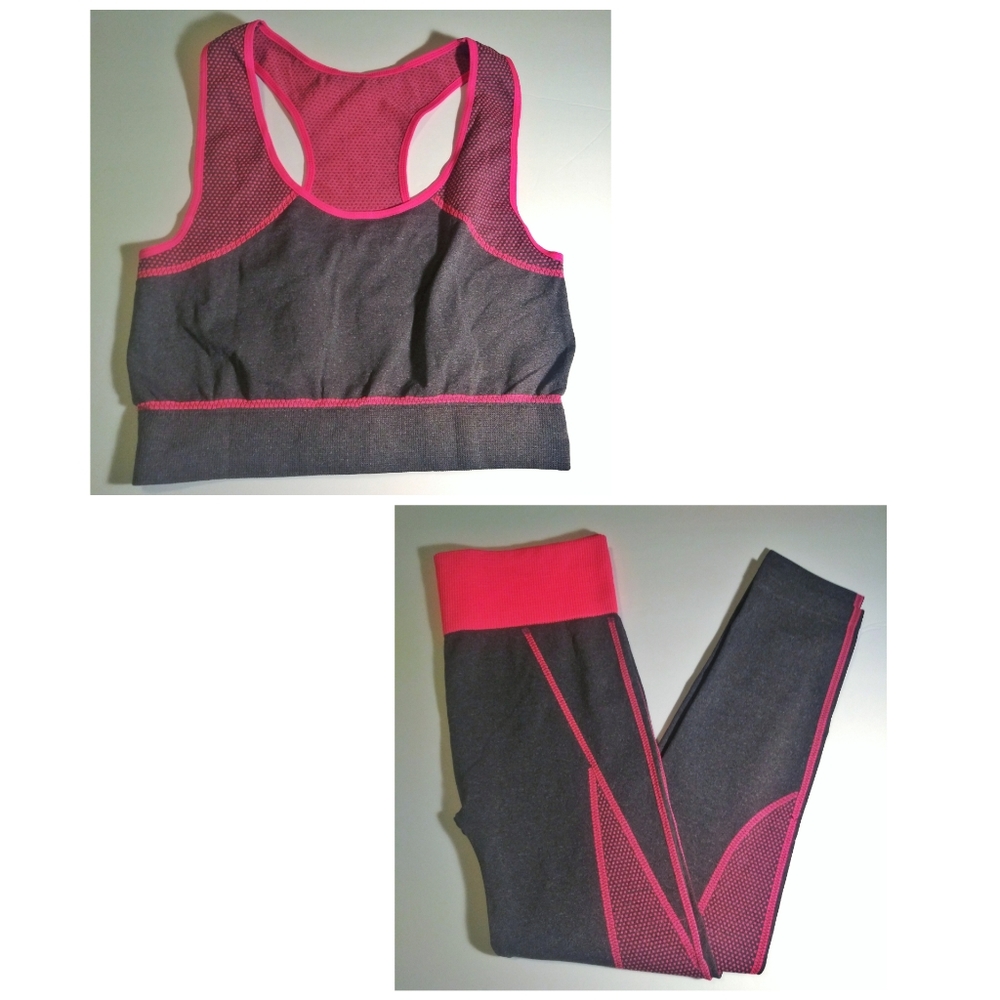 work out 2 piece set leggings and sports bra